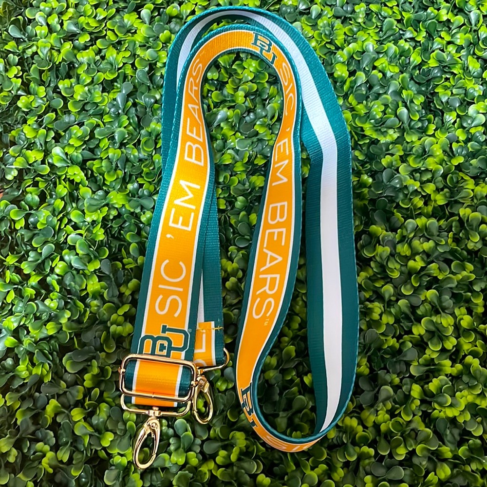 🎉💚 Baylor University Sic'Em Bears Adjustable Reversible Purse Strap